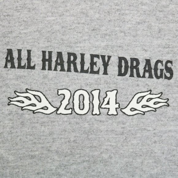All Harley Drags 2014 Bowling Green Kentucky POW MIA T-Shirt Shirt Gray 4XL - Picture 6 of 9